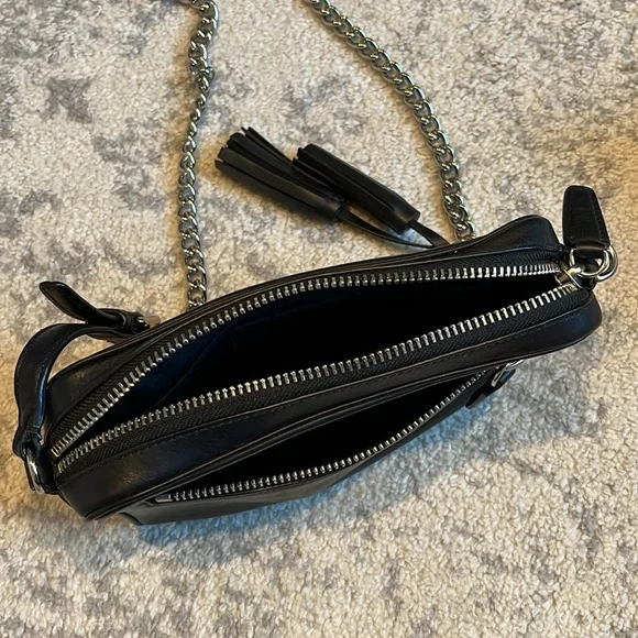 COACH Black Leather Crossbody Bag - Picture 9 of 13